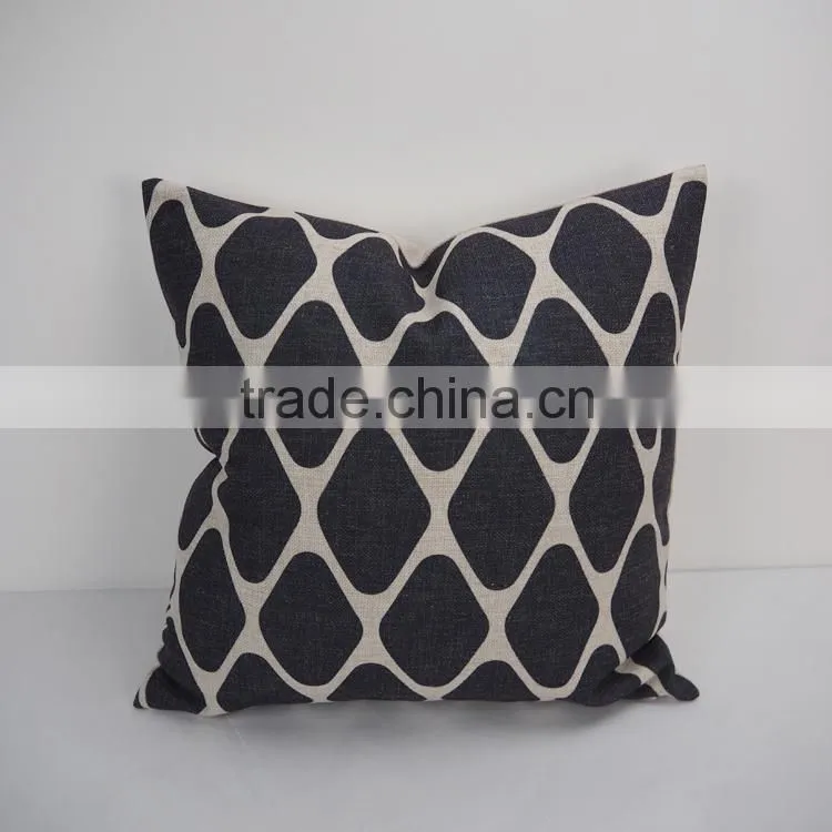 Linen/Cotton square decorative sofa bed car back pillow case geometry printed pillows cushion/cover