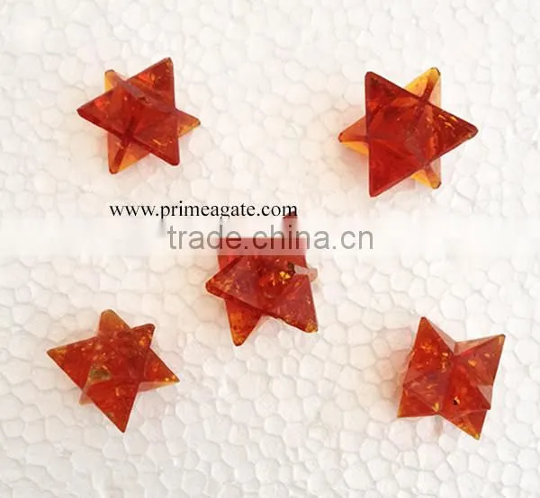 Orgone Amber Merkaba stars | Wholesale Orgone Amber Merkaba Star Supplier