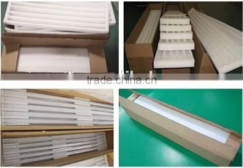 WestDeer LED Tube T8 Light Bulb Frosted PC 4ft 18W Fluorescent Light Bulbs Replacement Milk White Single End Power 4 Pack