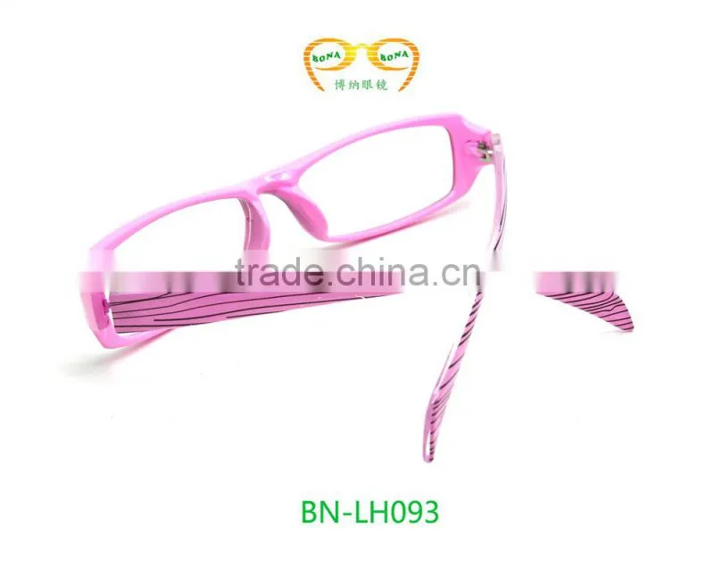 Plastics pink Reading glasses made in china