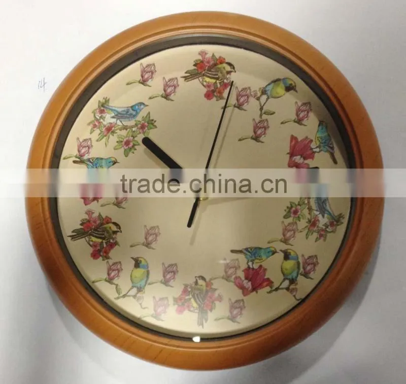 10 inch new bird designed wall clock 2015