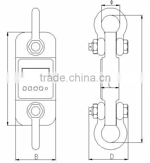 Durable Hot Sell Scale Crane with Display/JXCS-SW7W