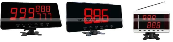 Convenient wireless table buzzer for restaurant