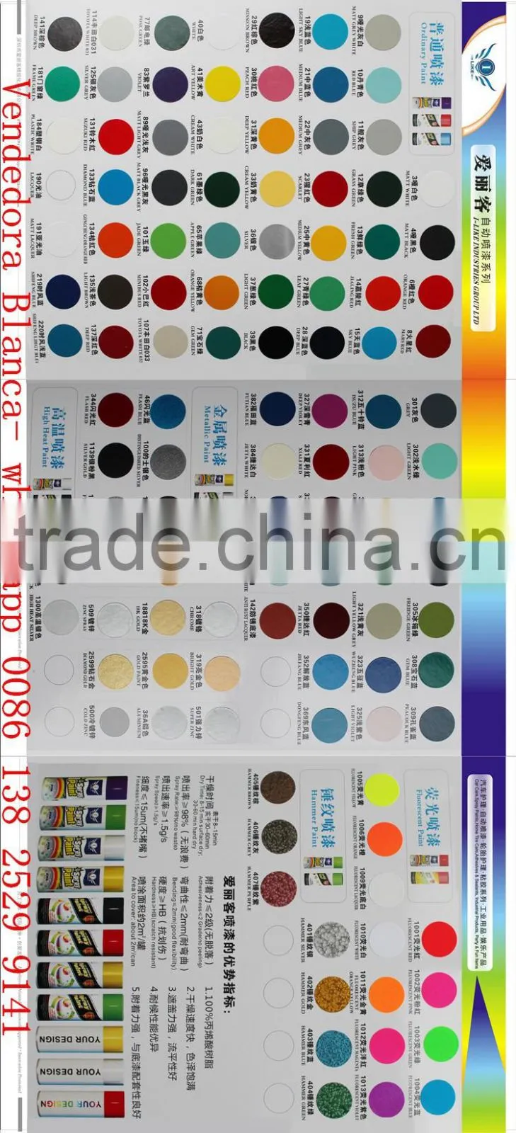 AEROPAK spray paint big supplier