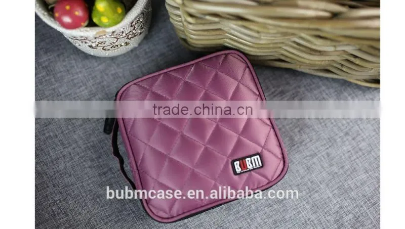 Purple 32 Capacity 230D Space Twill PVC Fabric DVD Case CD Holder personalized cd case multi disc dvd cases