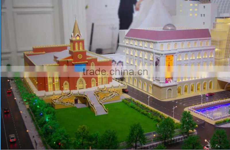 3D Miniature Architectural models of Shanghai Wedding Centre by China supplier