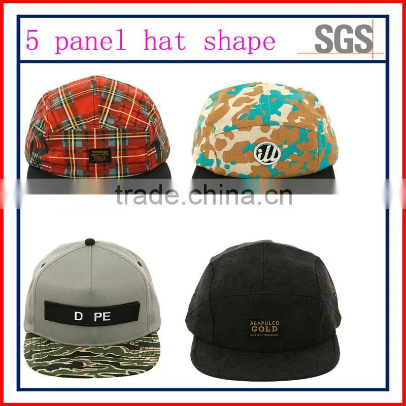 outdoor custom emrboidery 6 panel woodland camo hunting hats