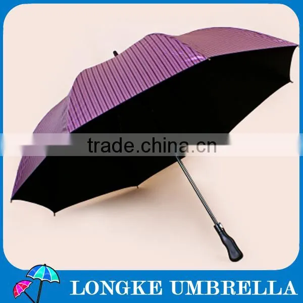 good quality different colors of stripe golf umbrella