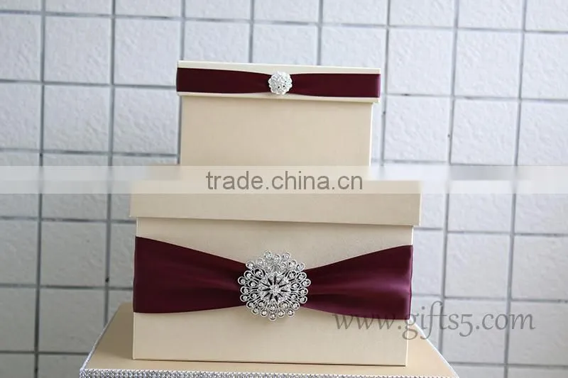 Rustic wedding card box with photo frame for best widding gifts
