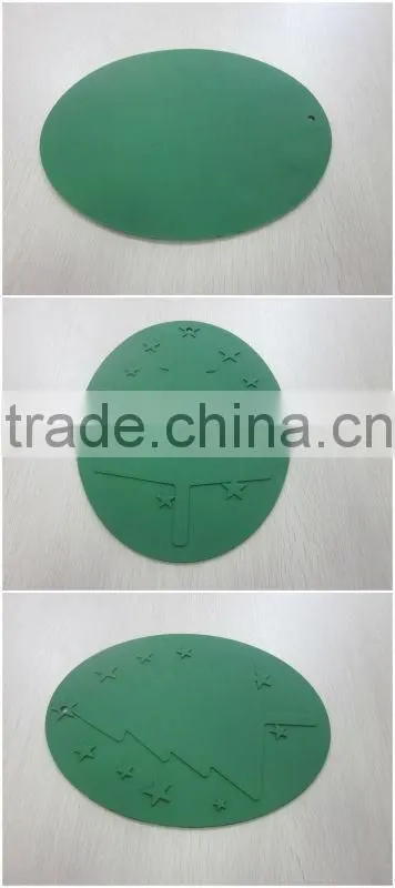 Christmas decoration silicone mat wholesale Christmas tree shaped silicone pot mat