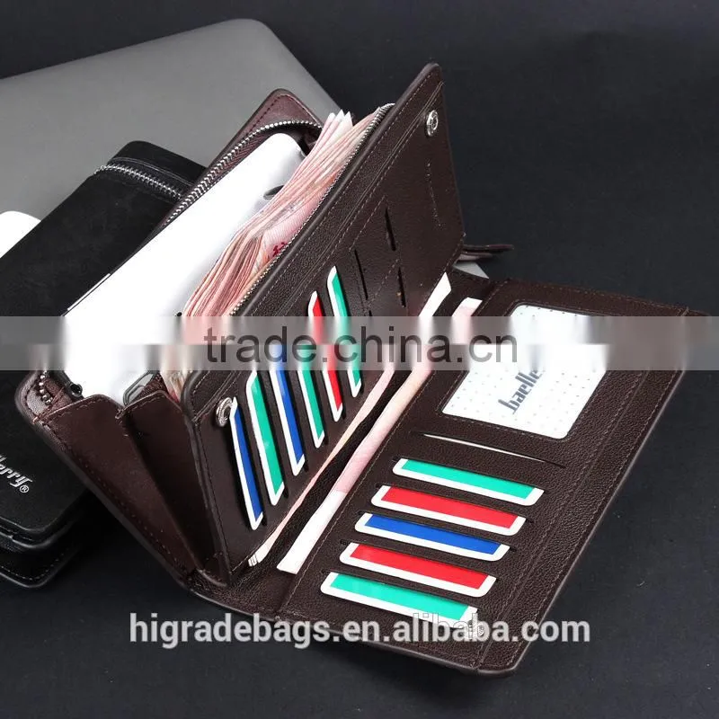 hotsale Baellery Men Business PU leather wallet for young man