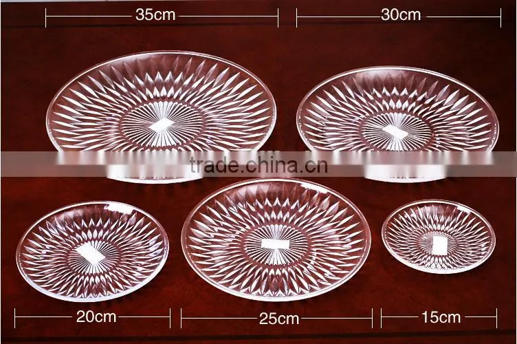 display fruit clear acrylic service tray