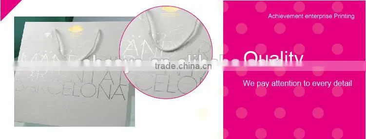 cheap price cotton handle wholesale paper bags with costom logo