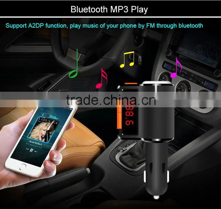 BC09 new product Bluetooth FM hands-free car charger with Cigarette Lighter Port