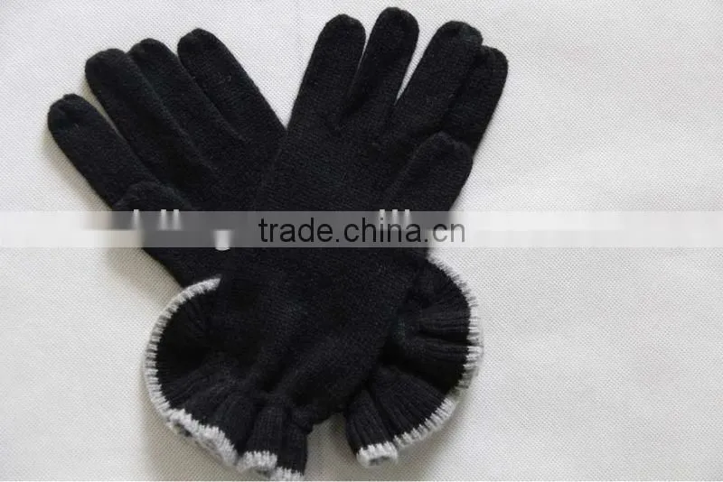 2013 ladies cashmere ruffle gloves