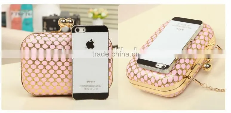 2014 PU leather evening bags fashion clutch Evening Bag