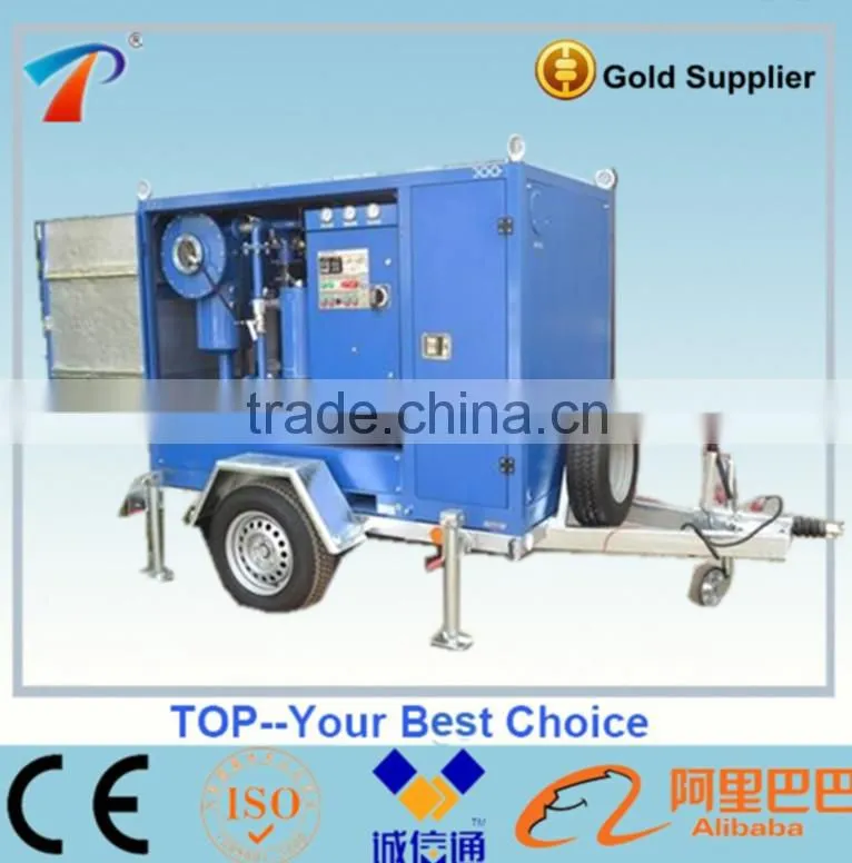TOP Series ZYM-6 four wheels transformer oil purifier Machine,Installation of car types, Bridge shock absorber, braking system