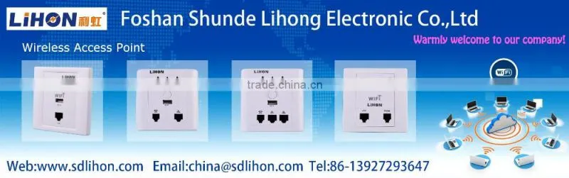 Wall mount wireless access point for hotel room
