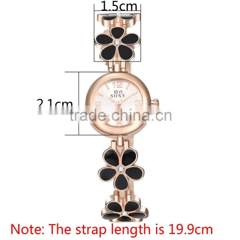 New ladies watches gold plated wrist watch