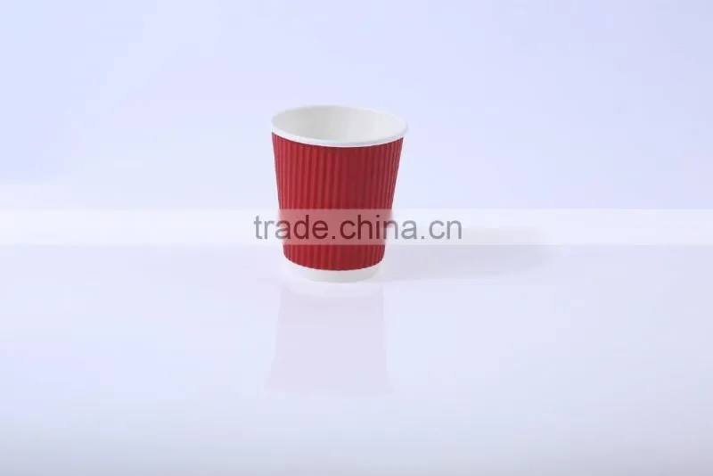 Zhejiang GoBest Corrugated sleeve ripple wall paper cup for drink