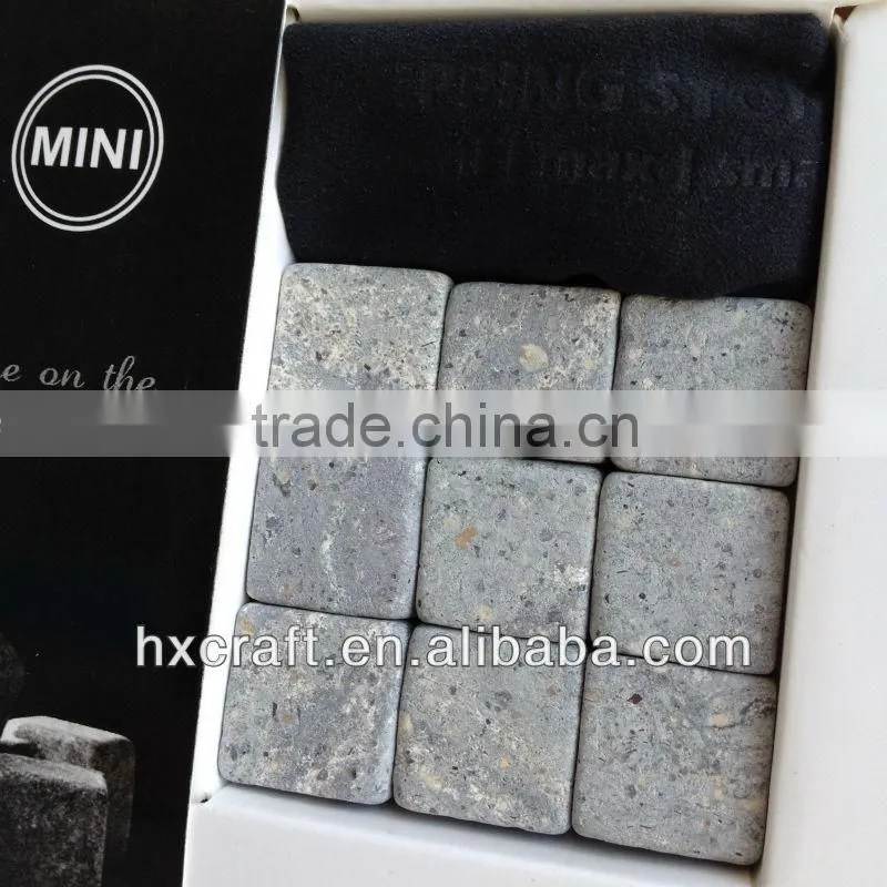 Wholesale round whisky stone | whiskey disk | granite ice cube whisky stone