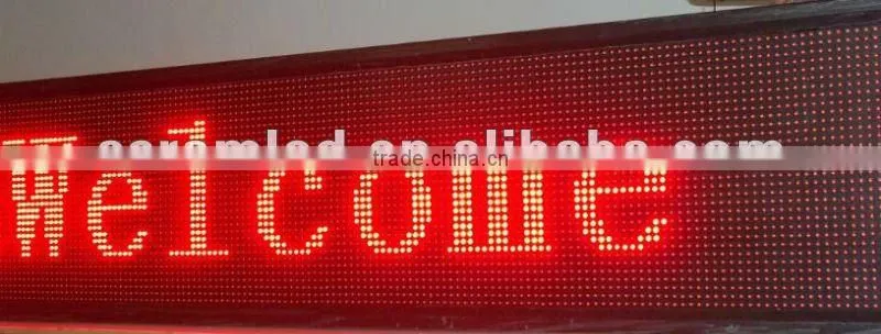 Good Service High Quality P10 Led Scrolling Message Sign /semi outdoor led moving message display sign
