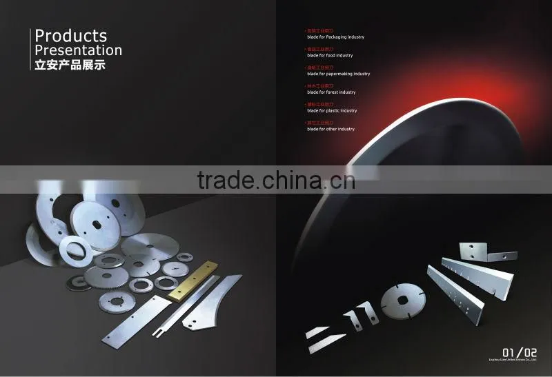 Plastic test tubes cutting blade
