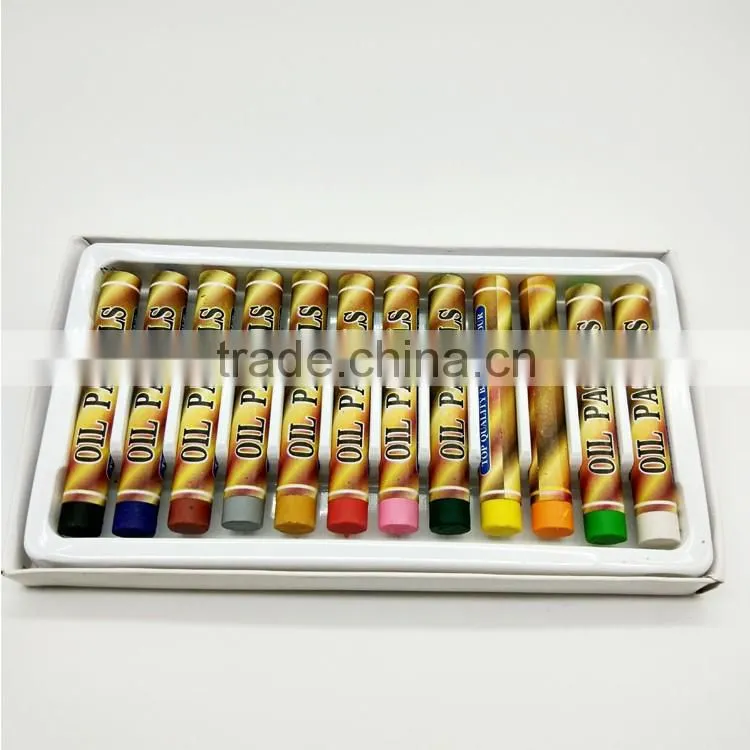 Art soft oiled pastel chalk crayon,oil pastel paint color crayon set for students 12/18/24/36/48 colors