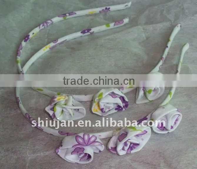 fabric bow hair clips