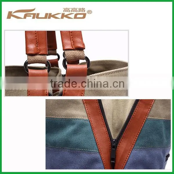 High Quality Women's canvas shoulder bag handbag EuropeStyle women canvas tote handbag