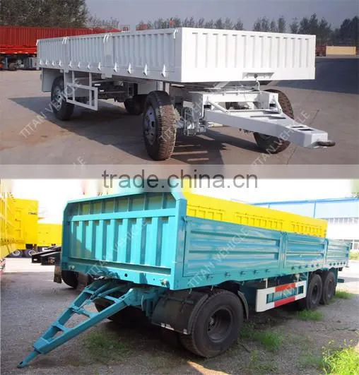 TITAN flatbed drawbar trailer