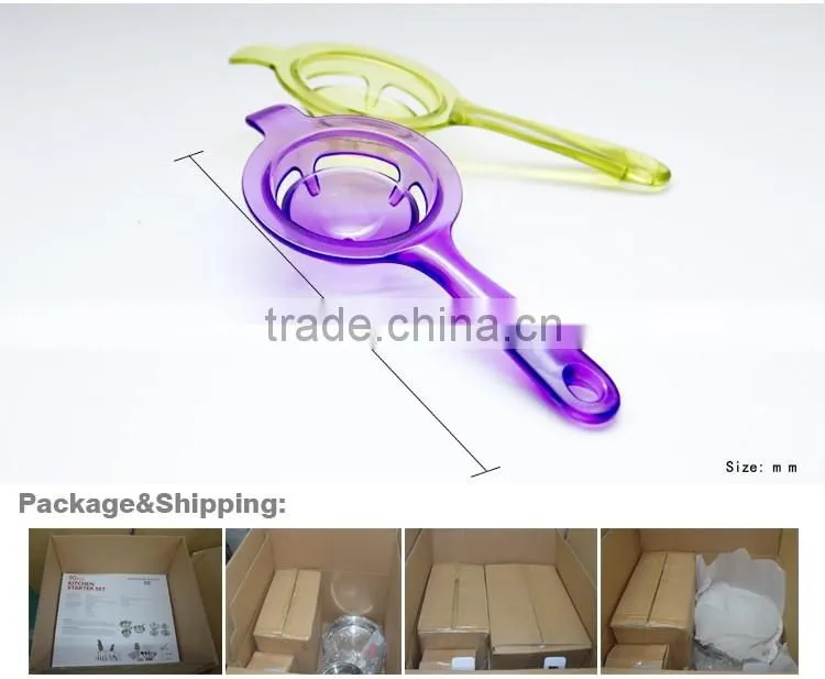 New design high-quality colorful silicon egg tool egg white separater egg yolk separator separates spoon