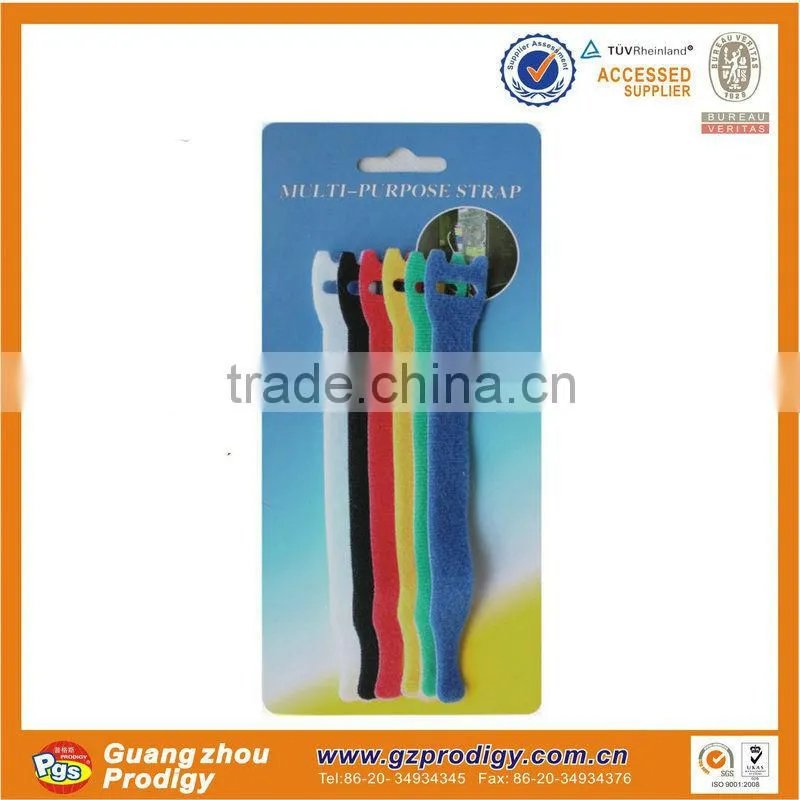 garden items wraping tie strap hook&loop nylon fastener
