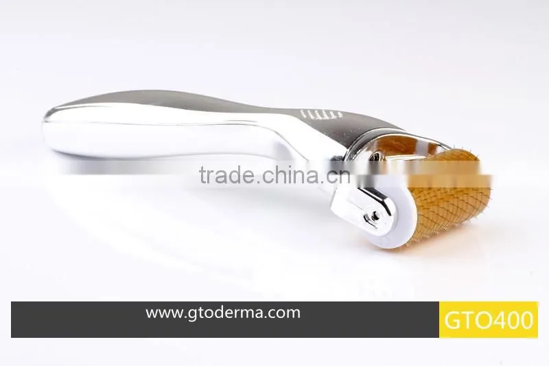 GTO400 needles body derma roller micro needle roller with hot silver handle