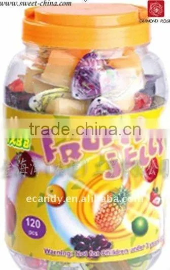 10 pieces colorful fruit jelly