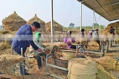 Neweek farm use electric semi-automatic straw rope braiding making machine