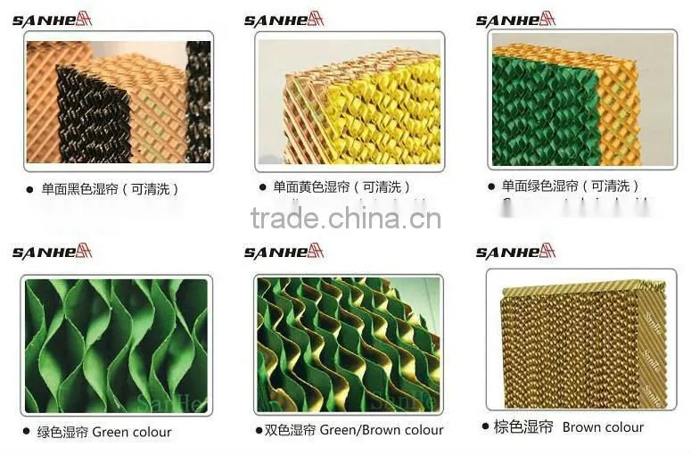 Cooling pad system for poultry house or greenhouse