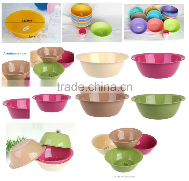 red round pp multifunctional portable big plastic basin wholesale
