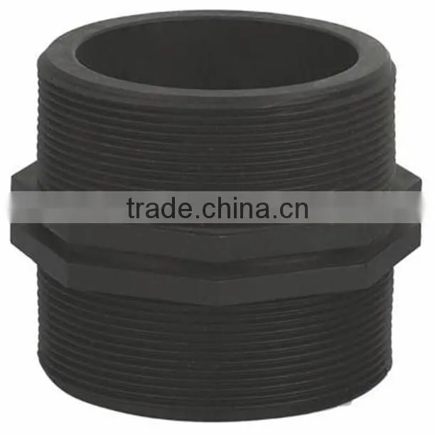 7301 plastic hose nipple,PP thread fitting