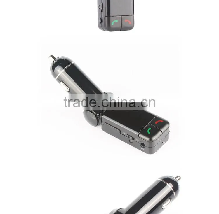 fm Radio Stereo Adapter bluetooth car charger with Handsfree Calling and USB Charging Port Up to 2.1A