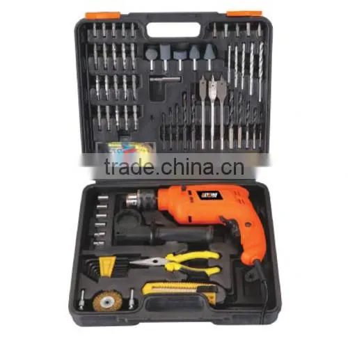 good-quality ideal impact drill 122pcs India power impact drill tool sets