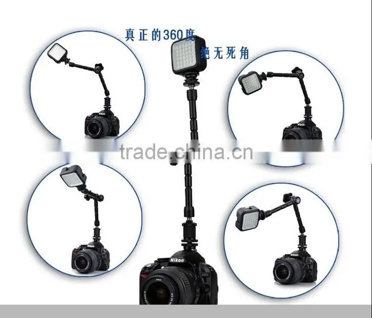 Friction Articulating Magic Arm 1/4" Hot Shoe Connector for Camera LCD Monitor LED Light