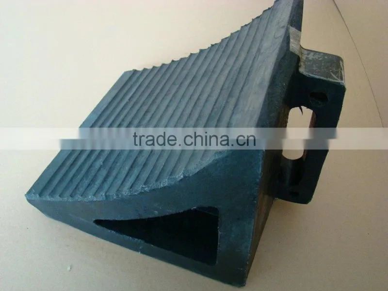Rubber wheel chock/wheel stop/wedge/traffic wheel stopper