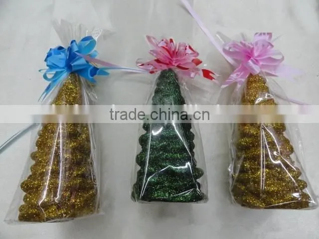 Christmas tree shaped candle