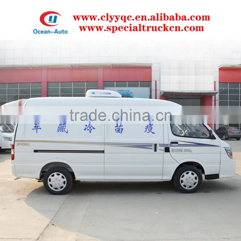 4X2 Gasoline powerful mini refrigerated van for sale