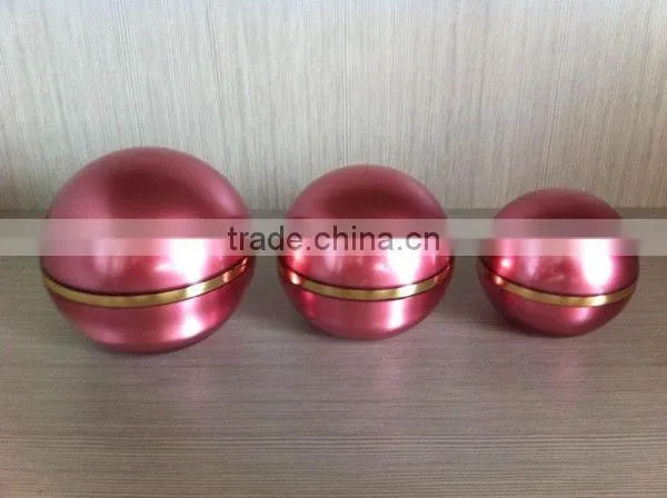 ball cosmetic packaging boxes red jar