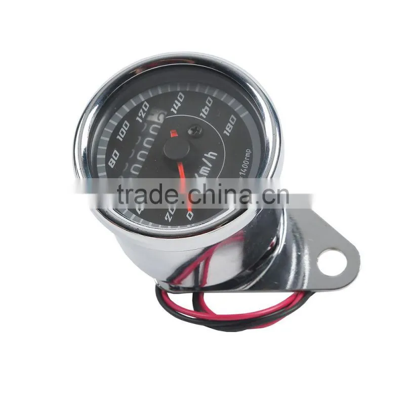 New LED Backlight Universal Odometer Speedometer Gauge Meter km/h for Motorcycle