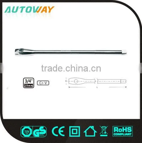 3/4" 19mm Dr. Full Polished CRV Extension Bar