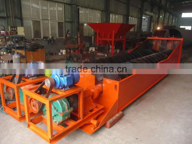 Double spiral stone/ sea sand washer/washing machine with capacity 10-100 T/H