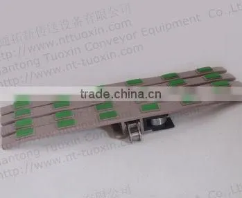 Plastic Snap-on Plate Top WIth Rubber Conveyor Chain 1873SE